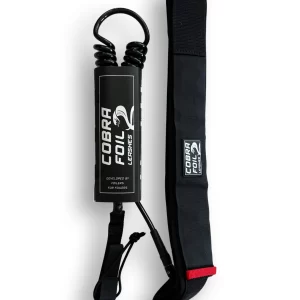 Cobra Double Coil Foil Leash with Waistband 8ft x 8mm